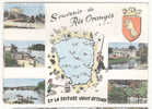 "Souvenir De RIS-ORANGIS" (Essonne)" Et La Friture Vous Attend":Multivues;Carte;Pecheur;la Gare,Chateau,Plage;1960 ;B/TB - Ris Orangis