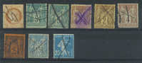 SUPERBE LOT D´OBLITERATIONS A LA PLUME!!! TRES RARE !!! - Collections