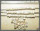 Lot De 20 Perles Blanches Très Anciennes Des Tribus Massaï - Rare! - Pearls