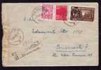 Monetary Reform 1948 Reg.express Cover Nice Franking Stamps Overprint,oil,petrole, Sonde !!! - Covers & Documents