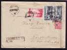 Monetary Reform 1948 Reg. Cover Nice Franking 4x Stamps King Mihai  !!! - Lettres & Documents