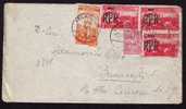 Monetary Reform 1948 Reg. Cover Nice Franking 5x Stamps Overprint King Mihai  !!! - Covers & Documents