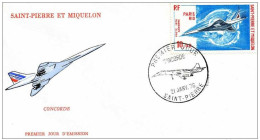 SAINT-PIERRE Et MIQUELON :  1er Vol Commercial  Paris-Dakar-Rio-Dakar-Par Is - Storia Postale