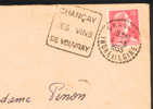 1955 France 37  Daguin Chancay  Vin  Vino Raisin Vignoble Wine Grape Vineyard Sur Lettre Entiere - Wein & Alkohol