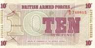 BILLETE DE BRITISH ARMED FORCES DE 10 PENCE - Autres & Non Classés