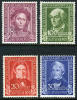 Germany B310-13 Mint Never Hinged Portrait Set From 1949 - Ongebruikt