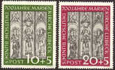 Germany B316-17 Mint Never Hinged Marienkirche Set From 1951 - Nuevos