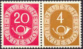 Germany 677/671 Mint Never Hinged Se-tenant Pair - Se-Tenant