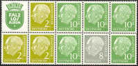 Germany 702c Mint Never Hinged Booklet Pane From 1954-60 - Altri & Non Classificati