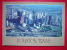 CPM -ETATS-UNIS : HOUSTON- TEXAS -AERIAL VIEW OF DOWNTOWN HOUSTON TEXAS-3 PHOTOS DE LA CARTE - Houston