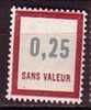 M4088 - FRANCE FICTIFS Yv N°145 ** - Fictifs