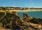 CPSM. BRETIGNOLLES SUR MER. LES ROCHERS ET LA PLAGE DE LA PAREE. DATEE 1975. FLAME. - Bretignolles Sur Mer