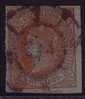 1864 Edifil 67 Isabel II 1 Real Castaño Sobre Verde En Usado Rueda De Carreta, Catálogo 101 Euros - Used Stamps