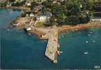 Larmor Baden - La Cale Et Le Port Avec L´Hôtel Du Grand Air Et L´Hôtel Des Iles - Larmor-Plage