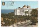 ESPAÑA.   CADIZ. Hotel Atlántico  (timbre Enlevé) - Cádiz