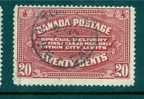 1922 20 Cent Special Delivery Issue  #E2  Hamilton Cancel - Exprès