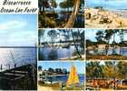 CPSM. BISCAROSSE. LA CANAL.POERT MAGUIDE.BAIE ISPE.CAMPING SOUS LES PINS...DATEE 1978. - Biscarrosse