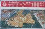 # THAILAND 01/03/36 Mural 1 - Painting 100 Landis&gyr  Tres Bon Etat - Tailandia