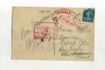 - FRANCE  . AMBULANT SUR CPA DE 1927  . COURRIER  AMERICAN EXPRESS - Banque & Assurance