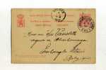 - LUXEMBOURG . ENTIER SUR CP DE 1891  POUR LA BELGIQUE . - Stamped Stationery