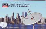 Télécarte Japon Satellite Antenne ESPACE (8) NEW YORK WTC Telefonkarte  Satellitenschüsssel Phonecard -  Antenna - Espace