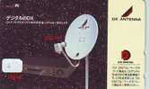 Télécarte Japon Satellite Antenne ESPACE  (2) Telefonkarte  Satellitenschüsssel Phonecard Telefoonkaart -  Antenna - Spazio