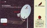 Télécarte Japon Satellite Antenne ESPACE  (2) Telefonkarte  Satellitenschüsssel Phonecard Telefoonkaart -  Antenna - Espace