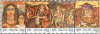 INDIA 2007 WOMENS DAY, PAINTINGS, ART  4V MNH** Inde Indien - Nuevos