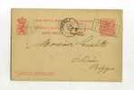 - LUXEMBOURG . ENTIER SUR CP DE 1890  POUR LA BELGIQUE . - Stamped Stationery