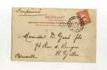 - PAYS BAS 1891/1948 . AFFRANCHISSEMENT SIMPLE SUR CP DE 1905  POUR LA BELGIQUE . - Storia Postale