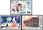 ESPAÑA 1983 - GRANDES EFEMERIDES - Edifil 2715-2717 - Yvert 2332-2334 - Physique