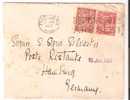 33995)lettera Con  1 E 1/2 + 1 Penny + Annullo Da Fulham A Hambrug Il 19-1-1927 - Lettres & Documents