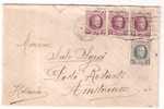 34000)lettera Con  3x15c + 5c+ Annullo Da Amsterdam A Città Il 7-3-1924 - Lettres & Documents