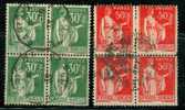 ● FRANCIA - 1932 / 33  PACE  N.  280 E 283 Usati  - Cat. ? € -  N. 867 - 1932-39 Peace