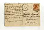 - LUXEMBOURG 1921/40 .  AFFRANCHISSEMENT SIMPLE  SUR CP  DE 1925  POUR LA FRANCE . - Cartas & Documentos