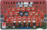 Denmark, S 001, Danish National Football Team, Sport, Mint 100kr, Only 10.000 Issued. - Denemarken