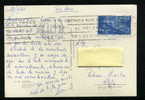 S417 SPAGNA CARTOLINA VIAGGIATA VIA AEREA 1961 X ITALIA  FRANCOBOLLO 3 PTAS ISOLATO - Lettres & Documents