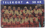 Denmark, S 014, Danish Olympic Medals, Danish Women's Handball Team, Sport, Mint 50kr, Only 15000 Issued. - Dänemark