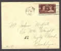 United States Ship Mail Schiffspost Paquebot Anchor Line BOSTON Mass. 1937 To Brooklyn GB Stamp George VI Coronation - Lettres & Documents