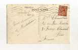 - AFFRANCHISSEMENT SIMPLE SUR CP DE 1921 POUR LA FRANCE - Cartas & Documentos