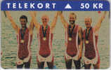 Denmark, S 017, Danish Olympic Medals, Golden Four, Sport, Mint 50kr, Only 10.000 Issued. - Denemarken