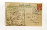 - GRANDE BRETAGNE 1911/35 . AFFRANCHISSEMENT SIMPLE SUR CP DE 1922 POUR LA FRANCE . - Storia Postale