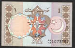 PAKISTAN  -  1 Rupee - AA 42  1073757  -UNC - Pakistan