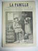 REVUE LA FAMILLE N°179 MARS 1883 GRAVURES FAIBLESSE HUMAINE LES SALTIMBANQUES PARTITION SOUVENIR CHAPEAU FUMEUR PIPE - Magazines - Before 1900