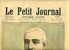 Le Petit Journal ,Félix Faure, Président De La Républiquel. Explosion De La Rue De Monceau - Revistas - Antes 1900