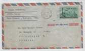 USA Air Mail Cover Sent To Denmark Detroit Mich. 27-9-1955 - 2c. 1941-1960 Cartas & Documentos