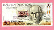 Billet De Banque Nota Banknote Bill 50 CINQUENTA CRUZADOS NOVOS 50 CRUZEIROS BRESIL BRAZIL - Brazil