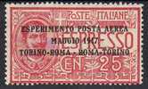 ITALIA 1917 - P.A. Torino - Roma **  (g206b) - Poste Aérienne