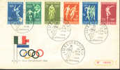 Jeux Olympiques 1968 Mexico  Luxembourg  FDC  Athlétisme, Football, Cyclisme, Escrime, Natation - Summer 1968: Mexico City