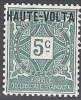 Haute-Volta 1920 Michel Taxe 1 Neuf ** Cote (2002) 1.00 Euro Chiffre Au Milieu - Timbres-taxe